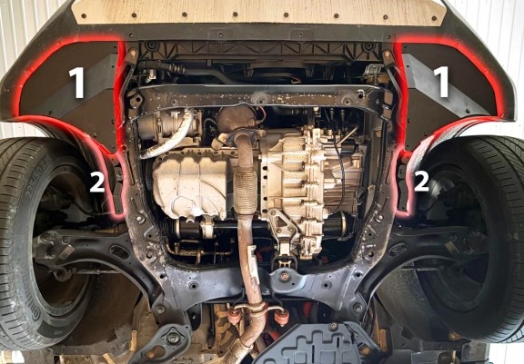 Piastra paramotore di acciaio BYD Seal U - DM-i