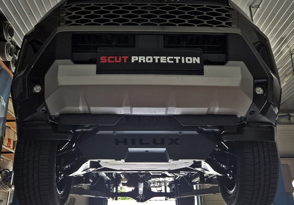Piastra paramotore di acciaio Toyota Hilux