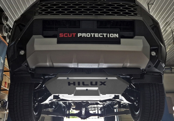 Piastra paramotore di alluminio Toyota Hilux
