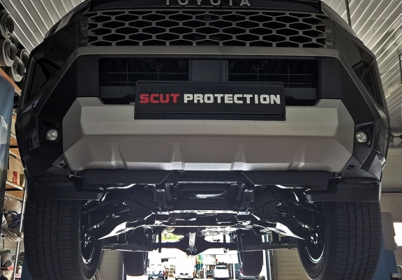 Piastra paramotore di alluminio Toyota Hilux