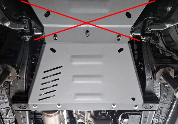 Protezione di alluminio  per il cambio Toyota Hilux