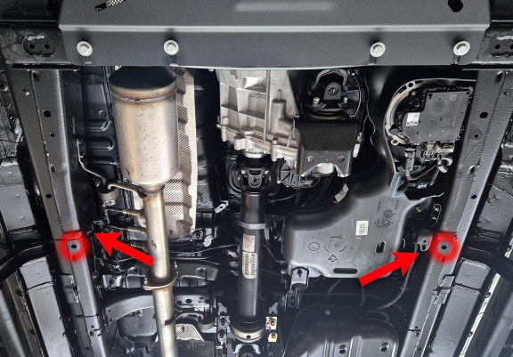 Protezione di alluminio per il differenziale Toyota Hilux