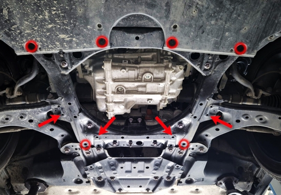 Piastra paramotore di acciaio Toyota BZ4X