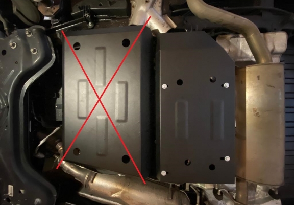 Protezione di acciaio per il AdBlue Citroen Jumper