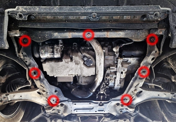 Piastra paramotore di alluminio Ford S-Max