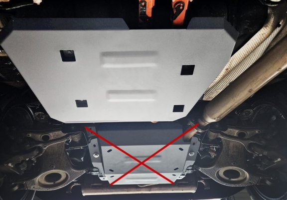 Protezione di alluminio per il serbatoio Chery Tiggo 9