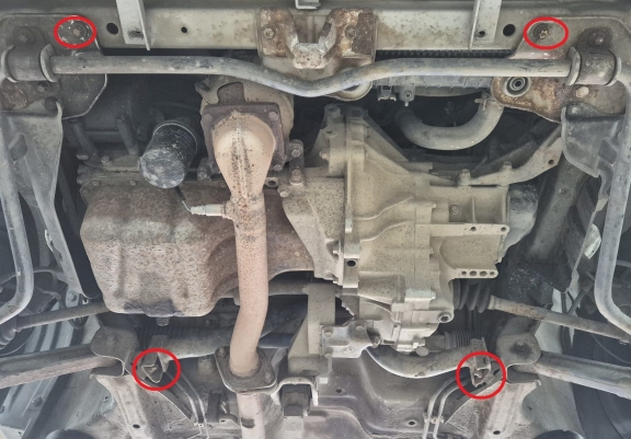 Piastra paramotore di acciaio Opel Agila (H00)