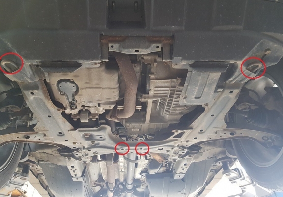 Piastra paramotore di alluminio Honda CR-V
