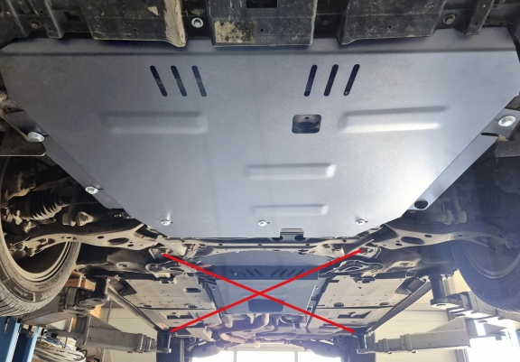 Piastra paramotore di alluminio Toyota Prius
