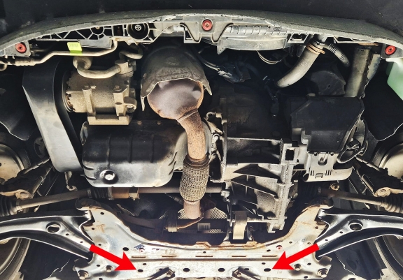 Piastra paramotore di acciaio Ford B-Max