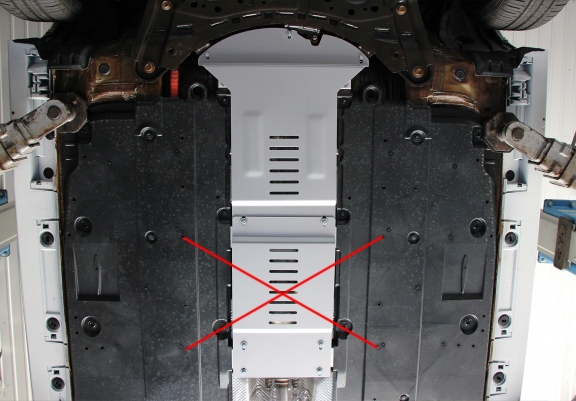 Protezione / blocco catalizzatore in alluminio per Toyota Corolla