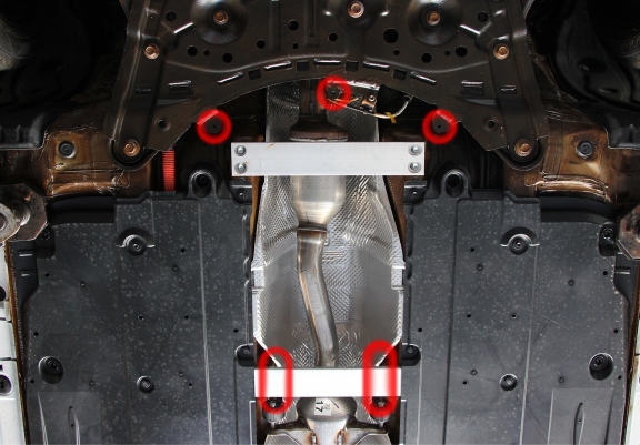 Protezione / blocco catalizzatore in alluminio per Toyota Corolla