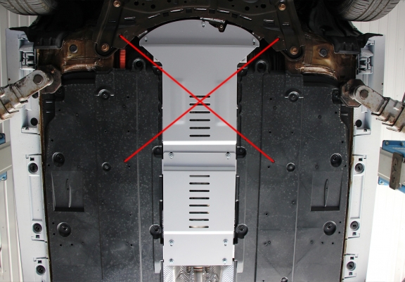 Protezione / blocco catalizzatore in alluminio per Lexus UX