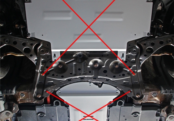 Protezione / blocco catalizzatore in alluminio per Lexus UX