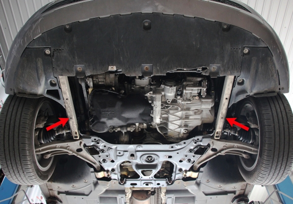 Piastra paramotore di acciaio Mercedes GLA H247