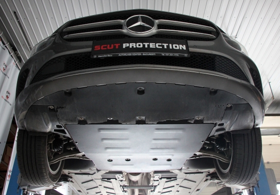 Piastra paramotore di acciaio Mercedes GLA H247